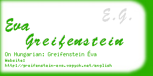 eva greifenstein business card